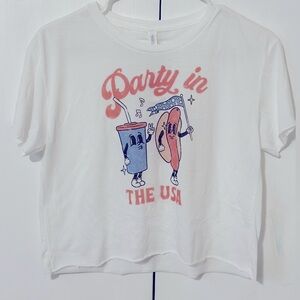 BRAND NEW! Crop top 4th of July